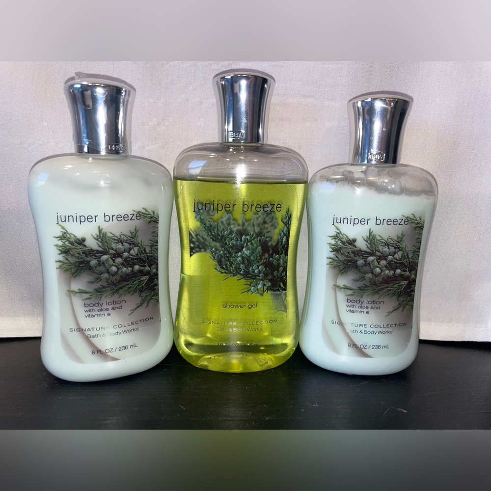 Bath & Body Works Juniper Breeze Body Wash and Lotion Set